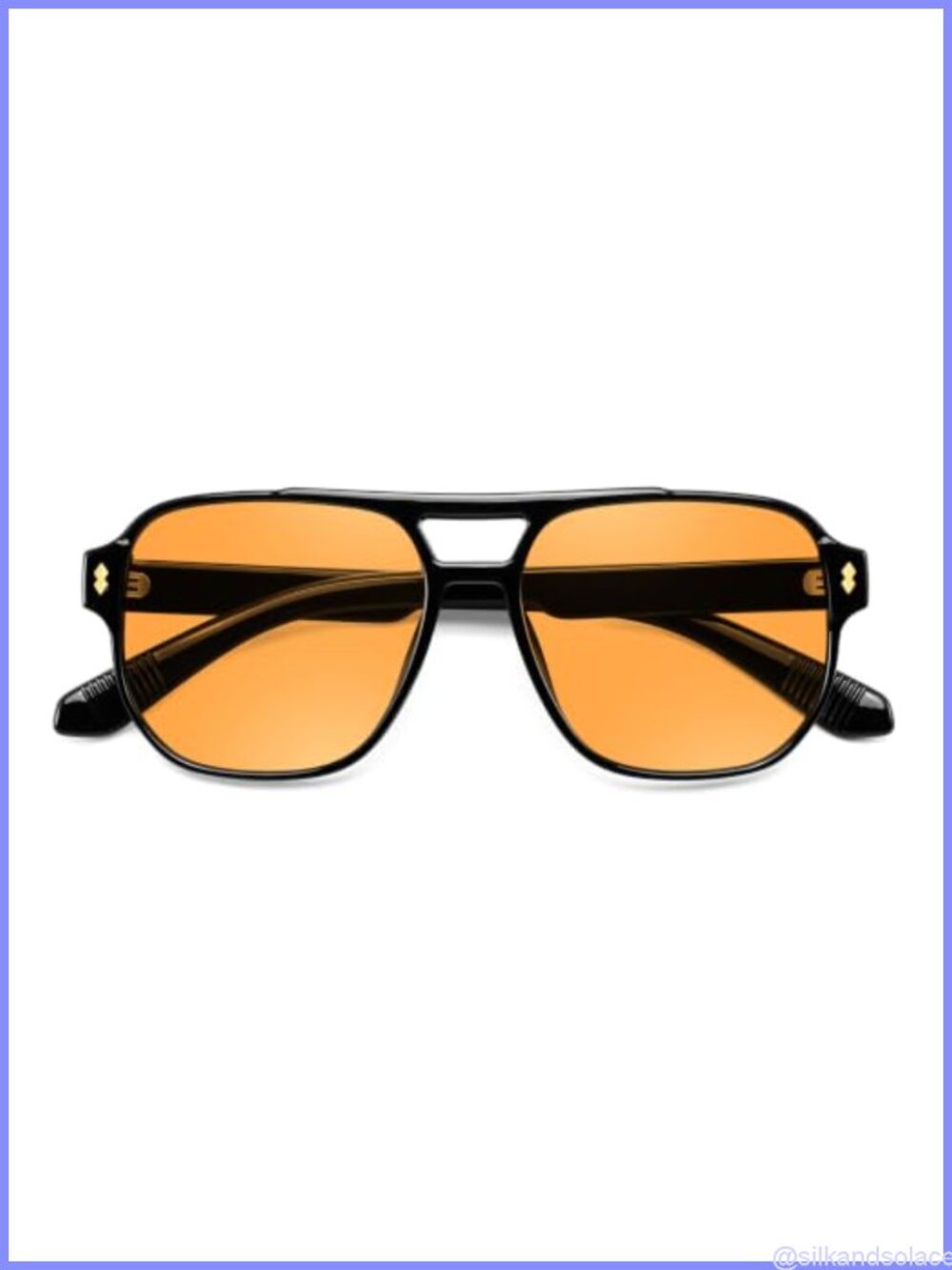 Retro Square Aviator Sunglasses Polarized UV400 Full-Frame Unisex